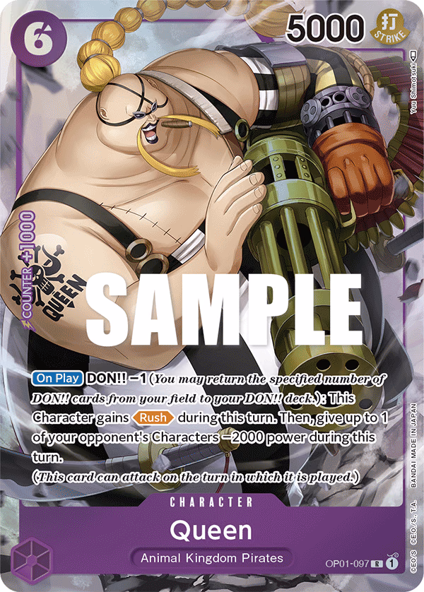Queen (Parallel) One Piece card (OP01-097, Romance Dawn)