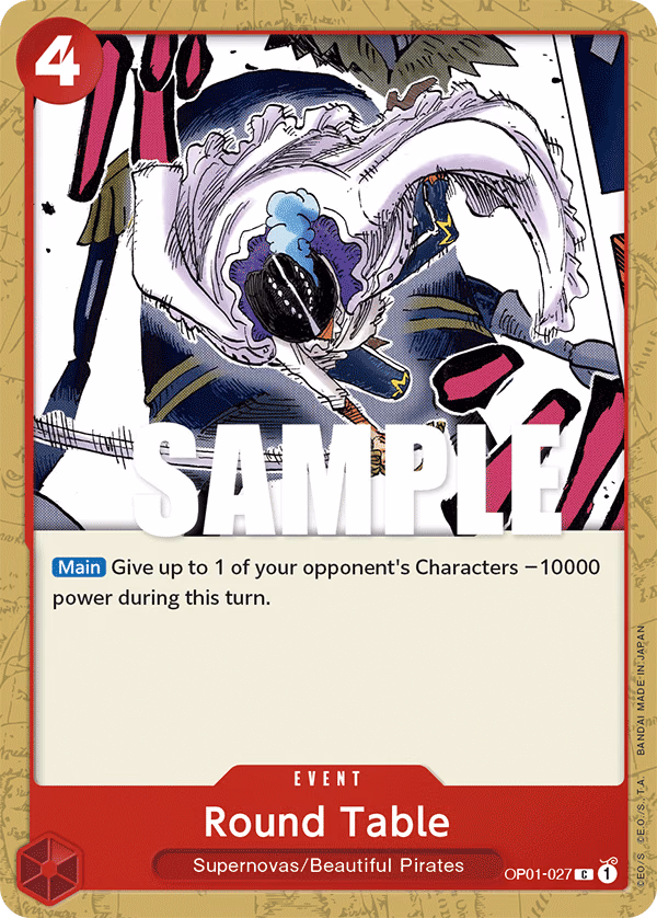 Round Table One Piece card (OP01-027, Romance Dawn)