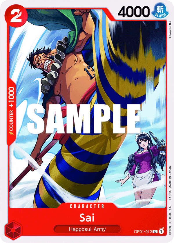Sai One Piece card (OP01-012, Romance Dawn)