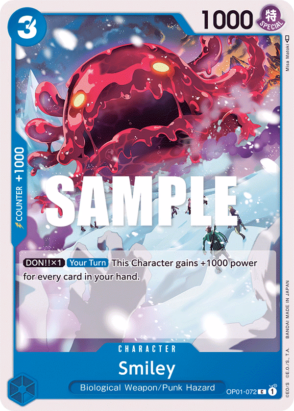 Smiley One Piece card (OP01-072, Romance Dawn)