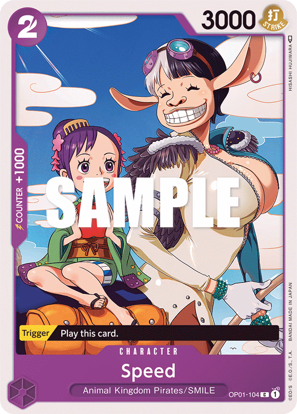 Speed One Piece card (OP01-104, Romance Dawn)