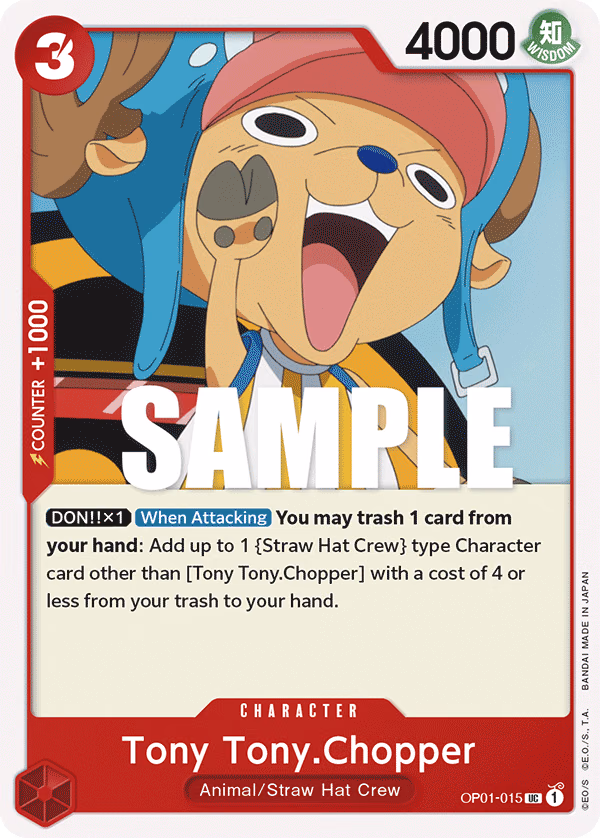 Tony Tony.Chopper One Piece card (OP01-015, Romance Dawn)