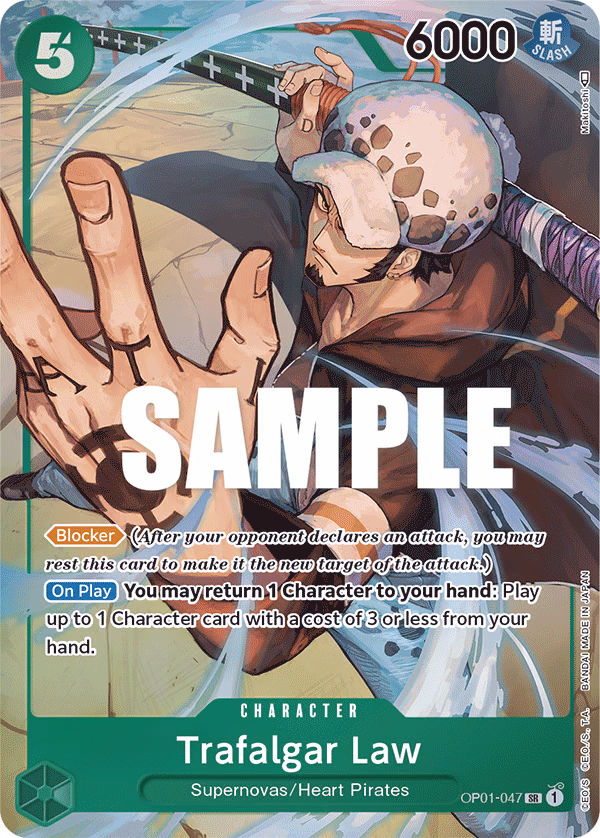 Trafalgar Law (Parallel) One Piece card (OP01-047, Romance Dawn)