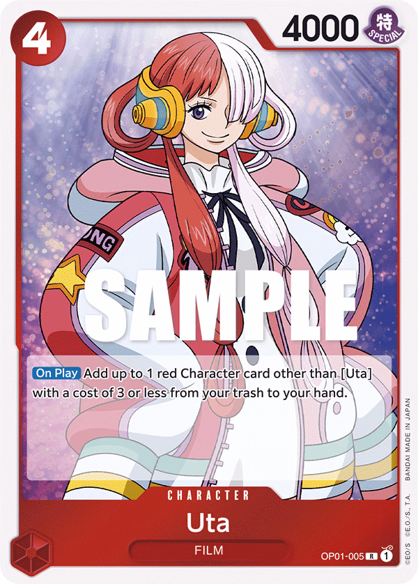 Uta One Piece card (OP01-005, Romance Dawn)