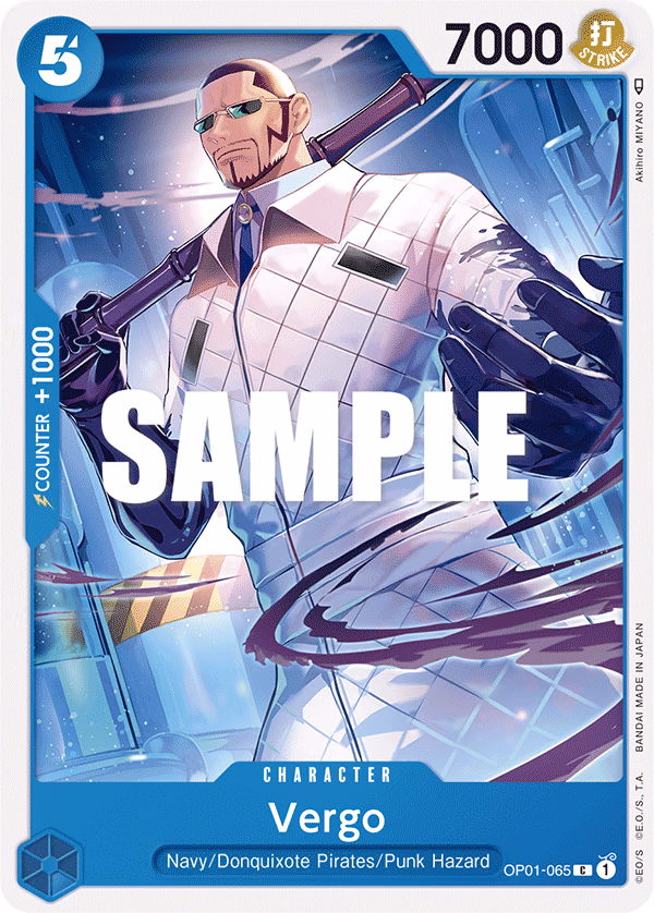 Vergo One Piece card (OP01-065, Romance Dawn)