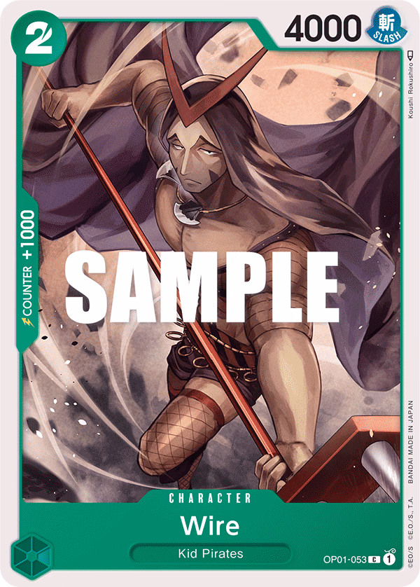 Wire One Piece card (OP01-053, Romance Dawn)