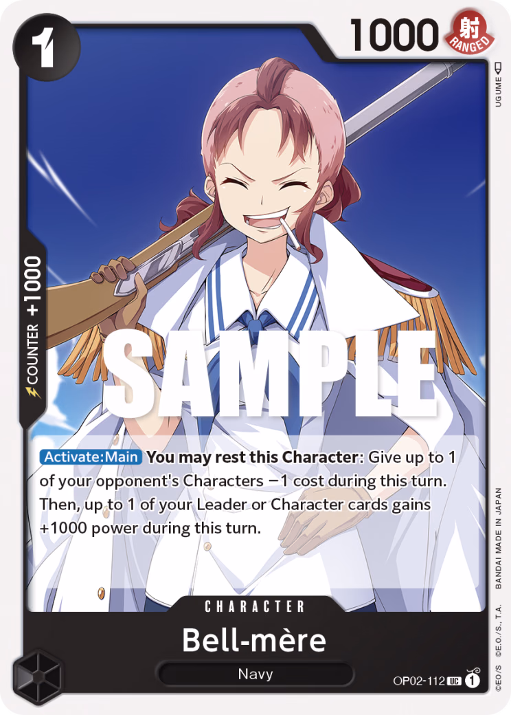 Bell-mère One Piece card (OP02-112, Paramount War)