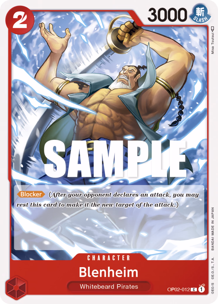 Blenheim One Piece card (OP02-012, Paramount War)