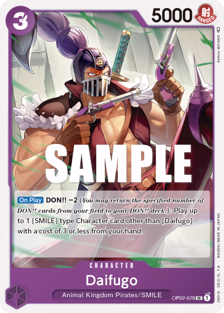 Daifugo One Piece card (OP02-078, Paramount War)