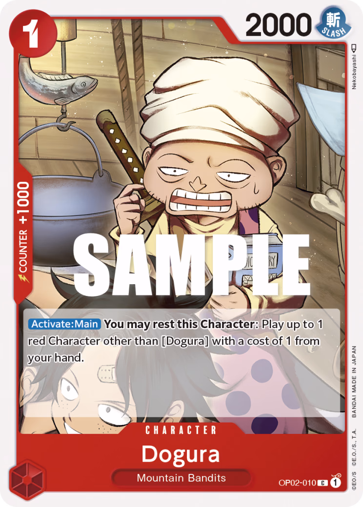 Dogura One Piece card (OP02-010, Paramount War)
