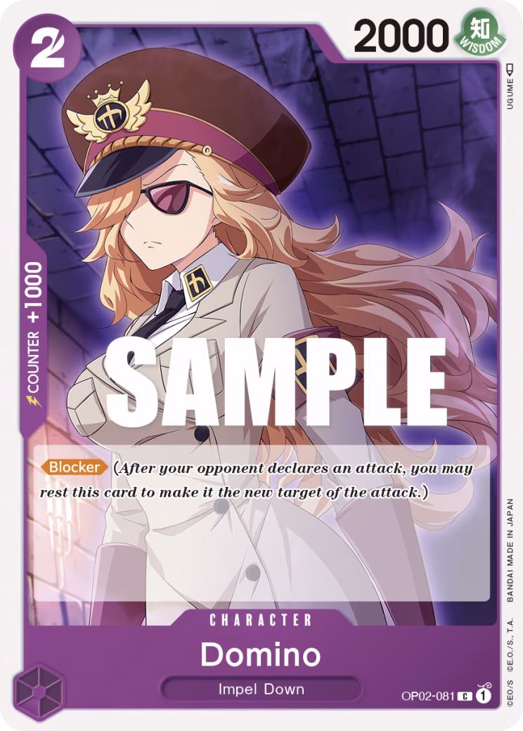 Domino One Piece card (OP02-081, Paramount War)