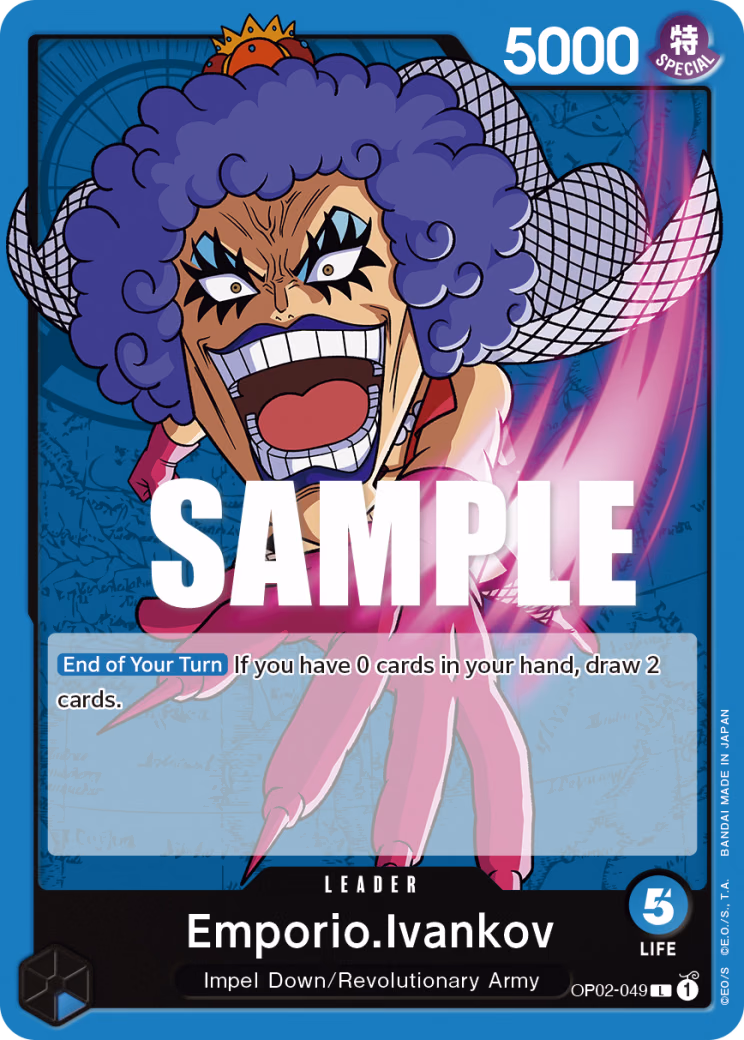Emporio.Ivankov One Piece card (OP02-049, Paramount War)