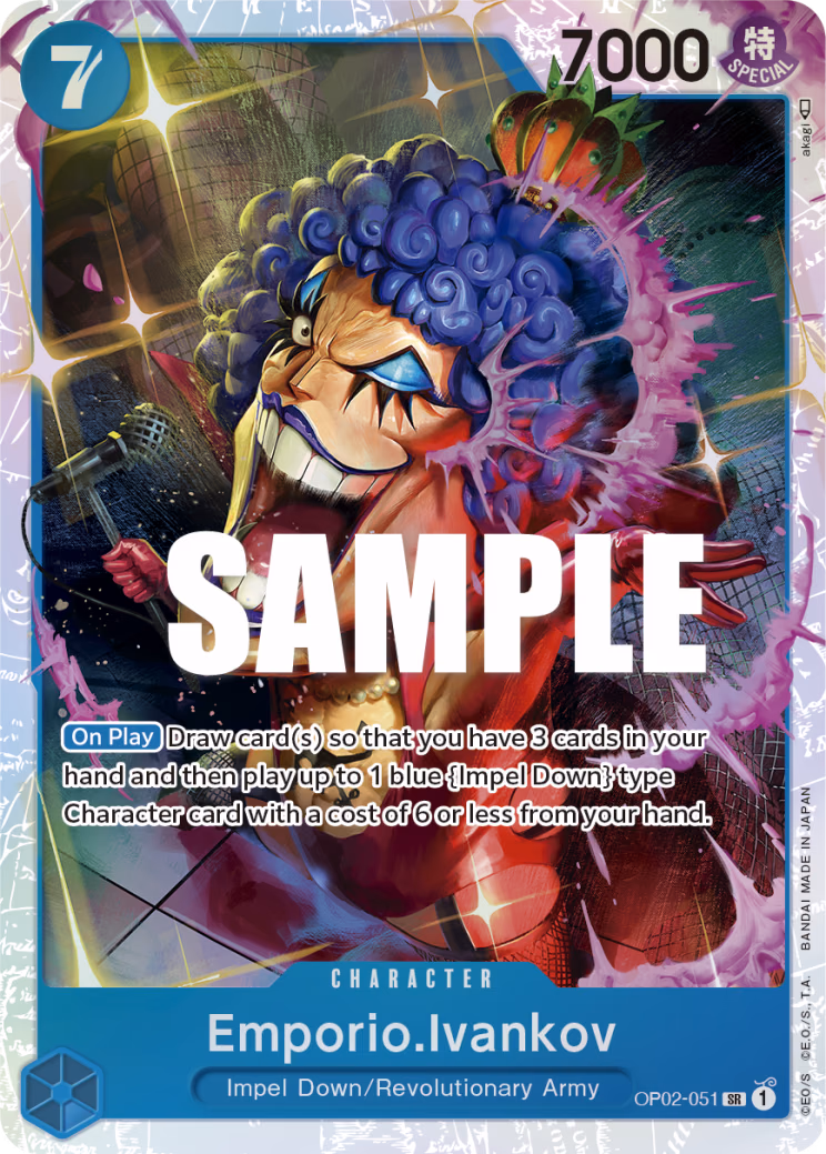 Emporio.Ivankov One Piece card (OP02-051, Paramount War)