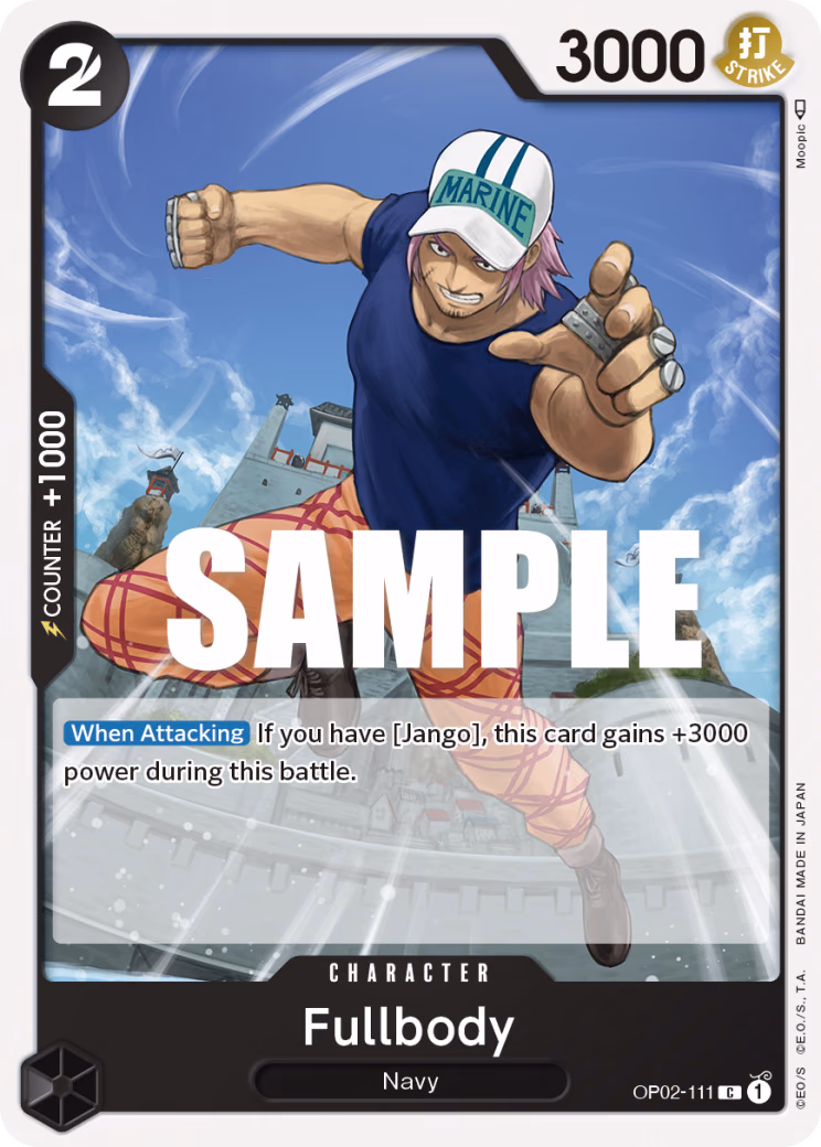 Fullbody One Piece card (OP02-111, Paramount War)