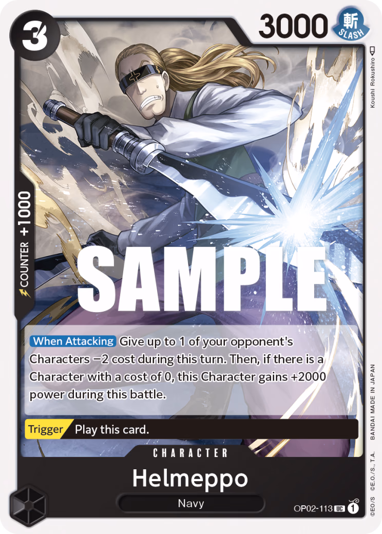 Helmeppo One Piece card (OP02-113, Paramount War)