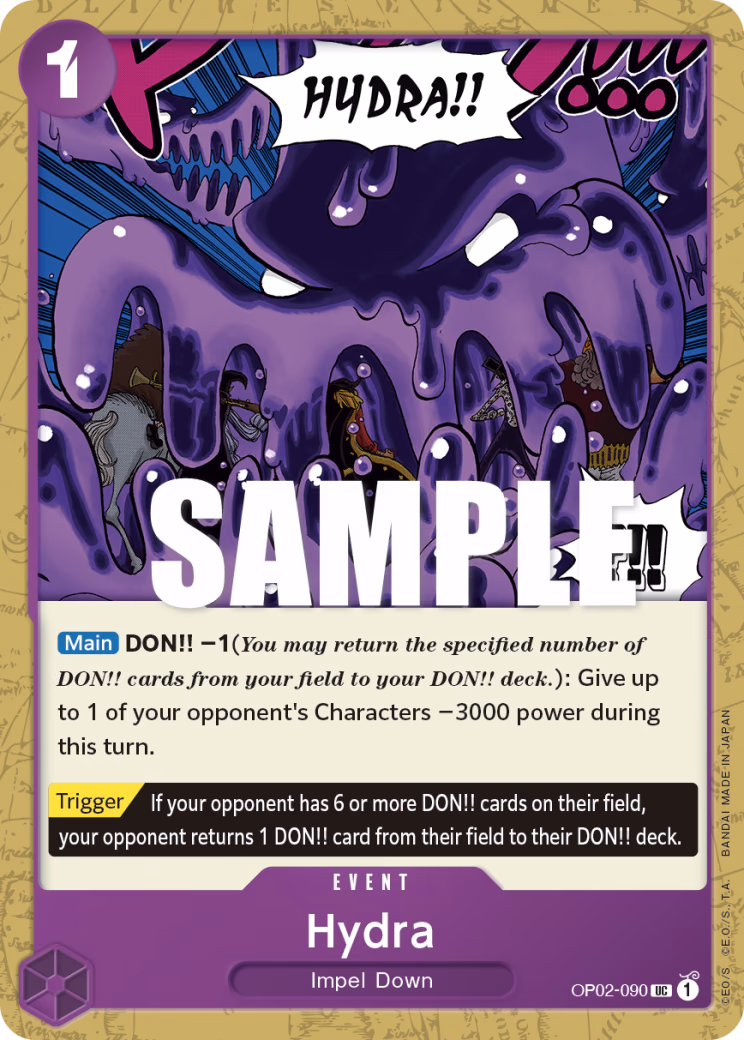 Hydra One Piece card (OP02-090, Paramount War)