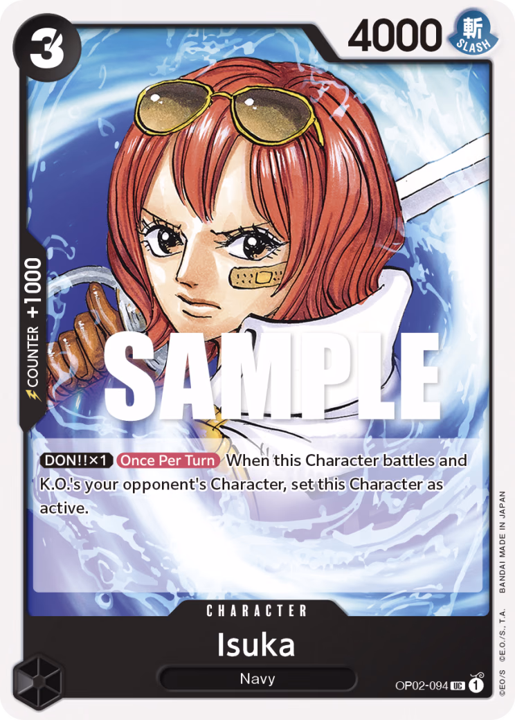 Isuka One Piece card (OP02-094, Paramount War)