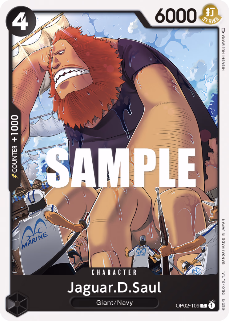 Jaguar.D.Saul One Piece card (OP02-109, Paramount War)
