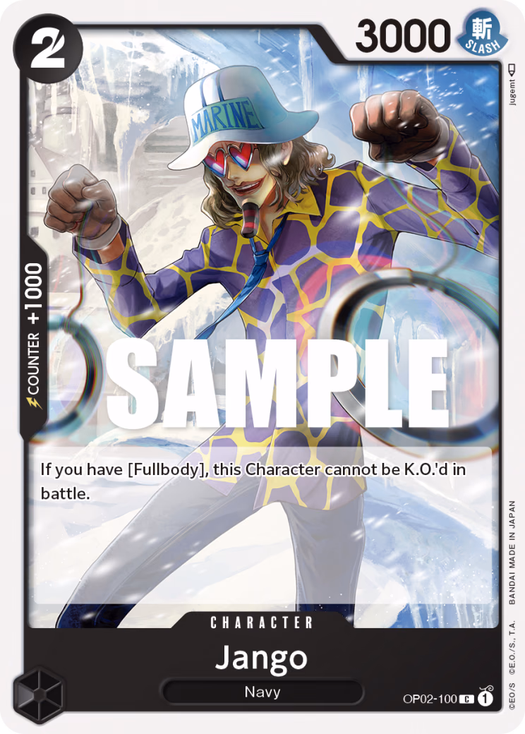 Jango One Piece card (OP02-100, Paramount War)