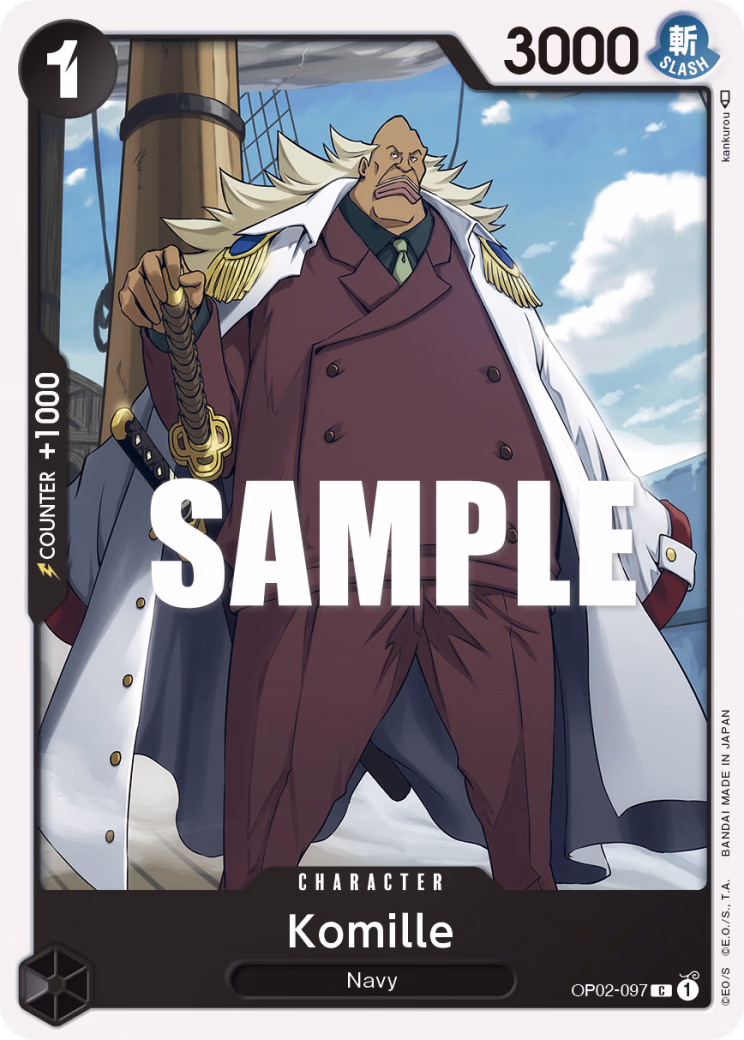 Komille One Piece card (OP02-097, Paramount War)