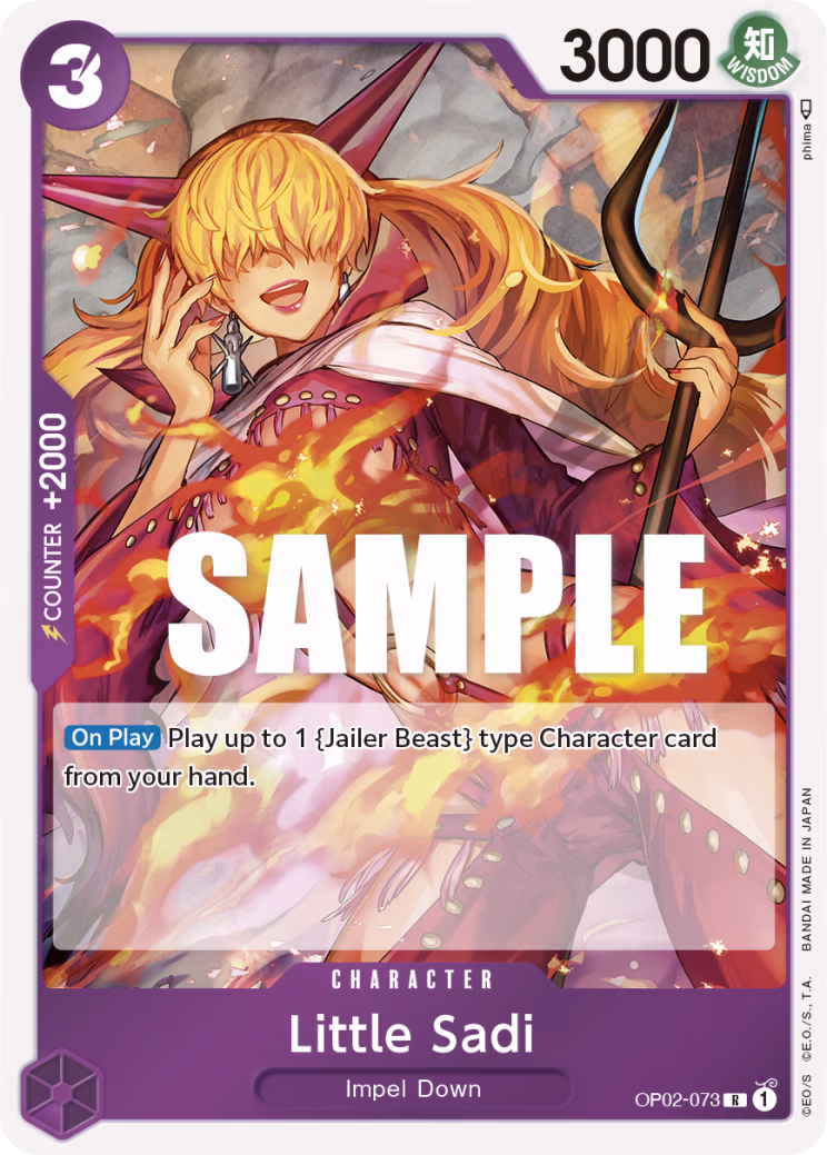 Little Sadi One Piece card (OP02-073, Paramount War)