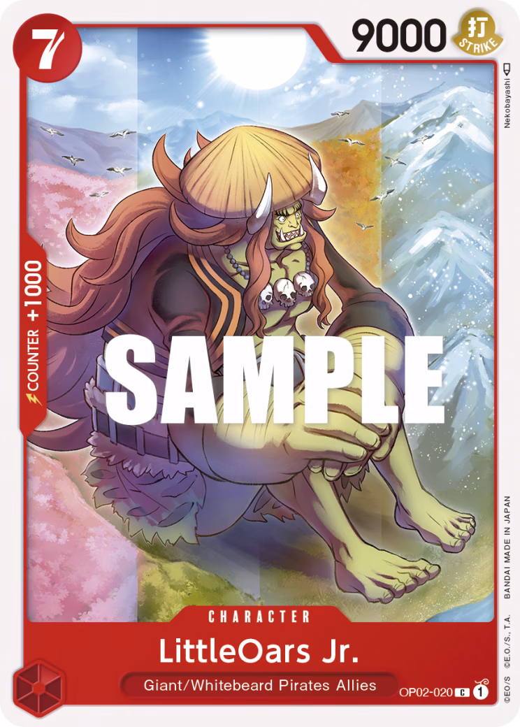 LittleOars Jr. One Piece card (OP02-020, Paramount War)
