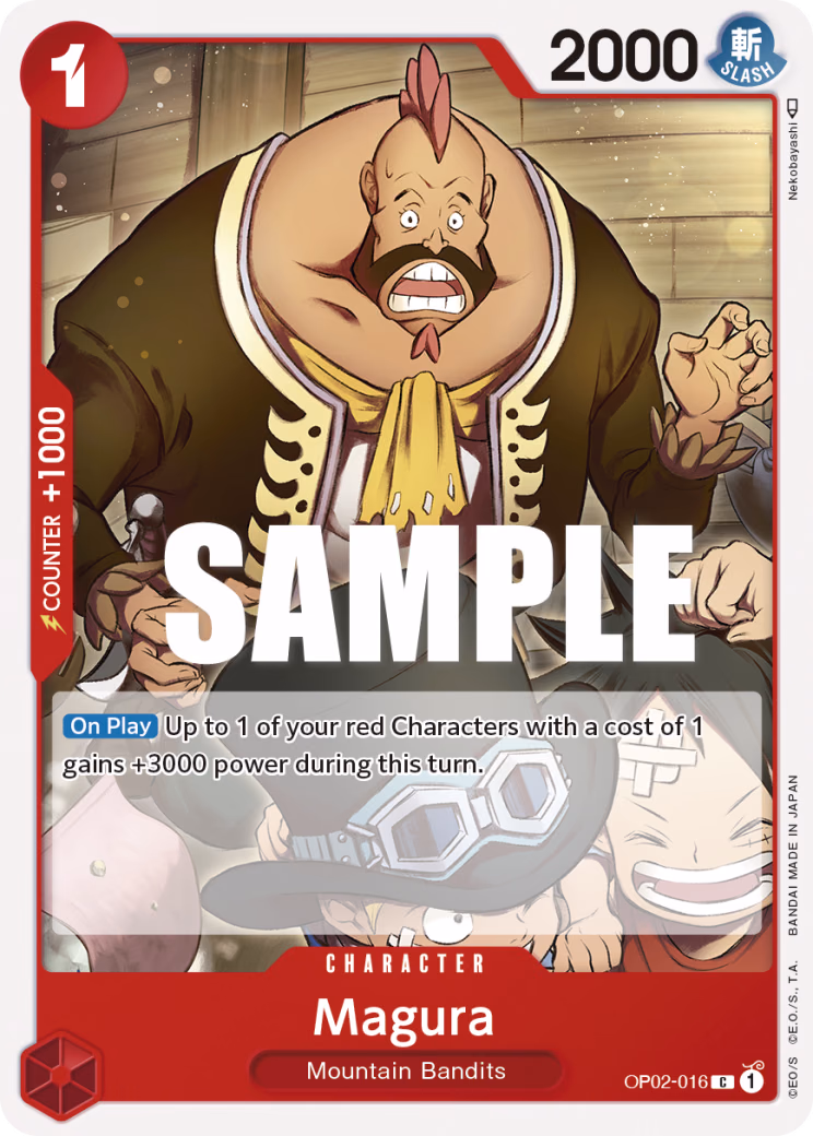 Magura One Piece card (OP02-016, Paramount War)