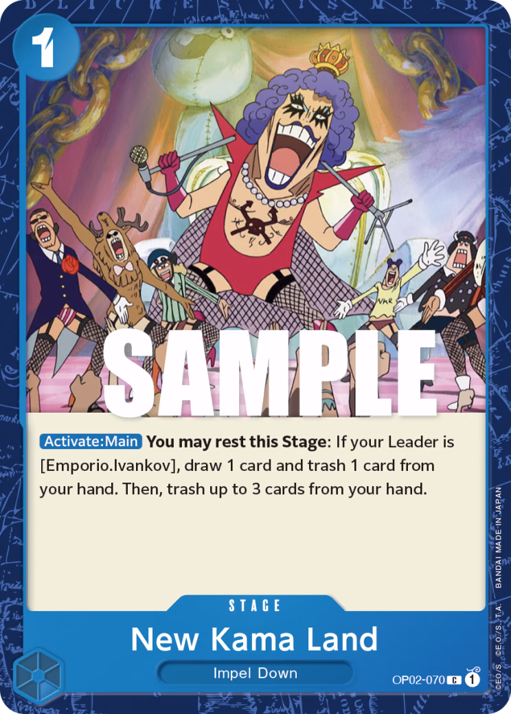 New Kama Land One Piece card (OP02-070, Paramount War)