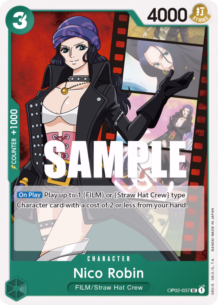 Nico Robin One Piece card (OP02-037, Paramount War)