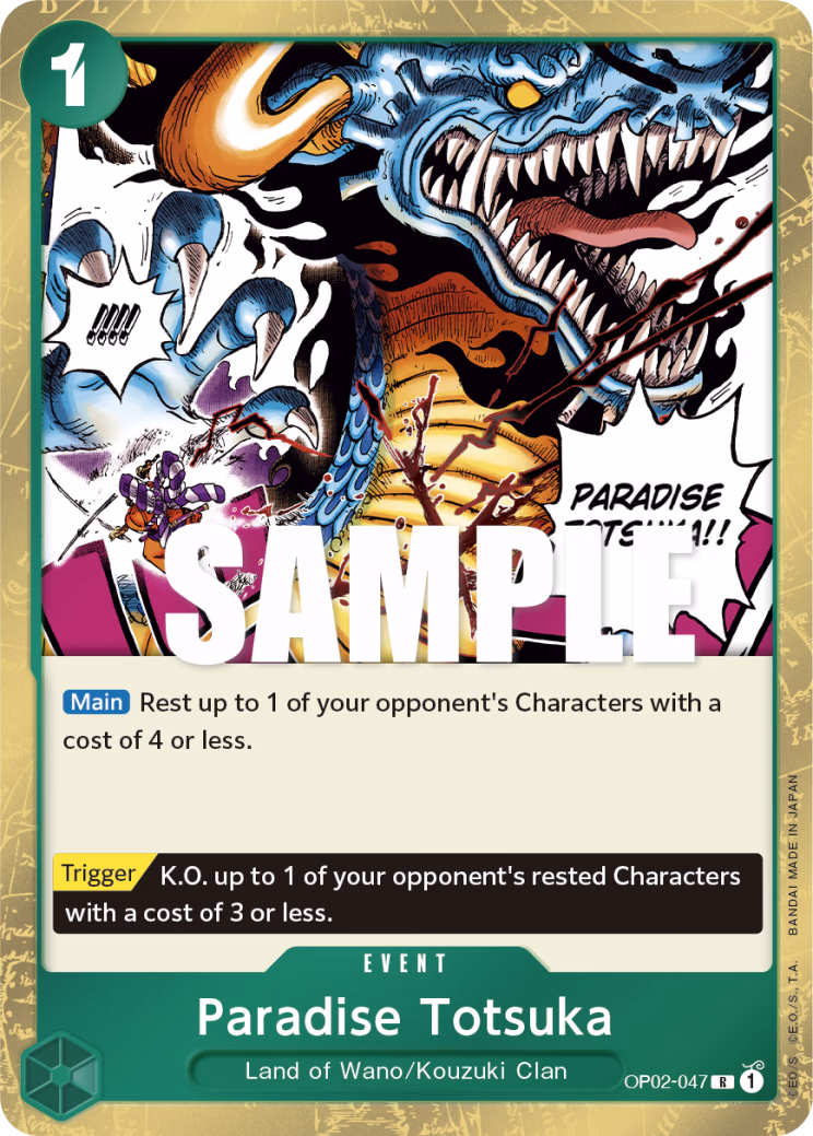 Paradise Totsuka One Piece card (OP02-047, Paramount War)