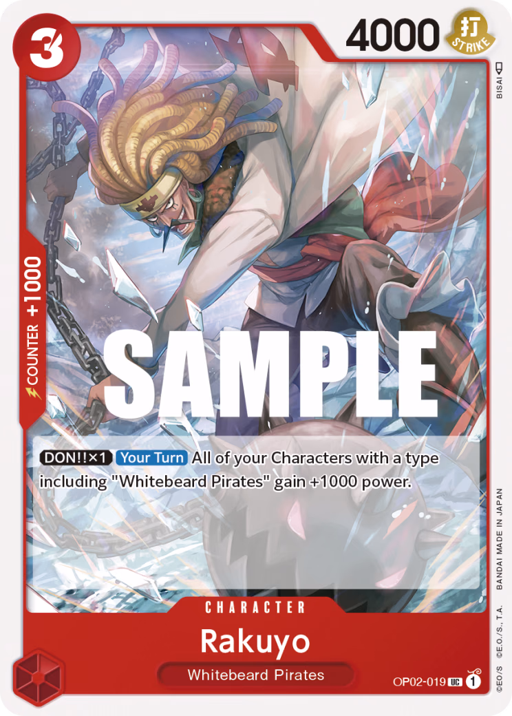 Rakuyo One Piece card (OP02-019, Paramount War)