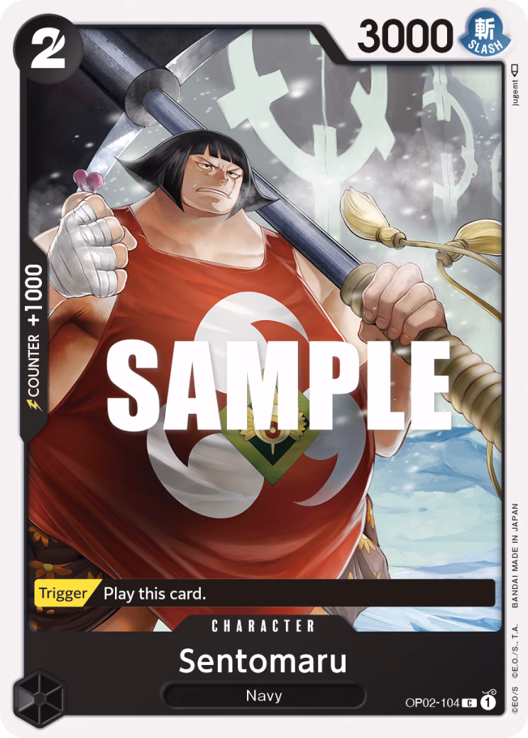 Sentomaru One Piece card (OP02-104, Paramount War)