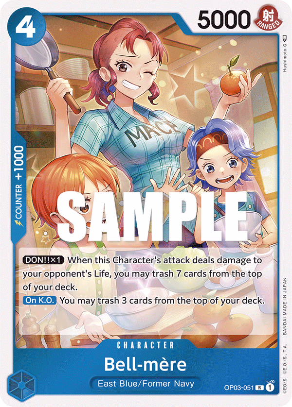 Bell-mère One Piece card (OP03-051, Pillars of Strength)