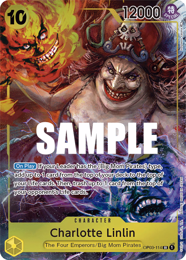 Charlotte Linlin (Alternate Art) One Piece card (OP03-114, Pillars of Strength)