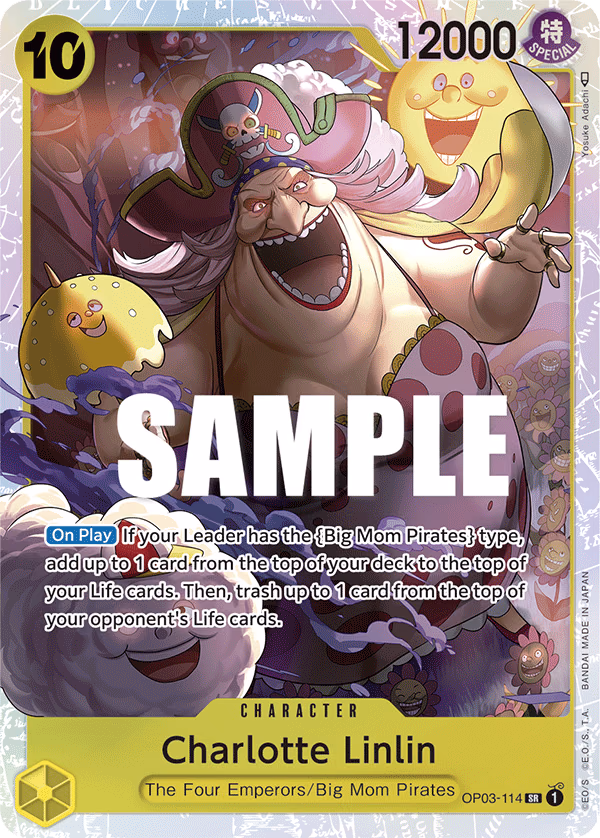 Charlotte Linlin One Piece card (OP03-114, Pillars of Strength)