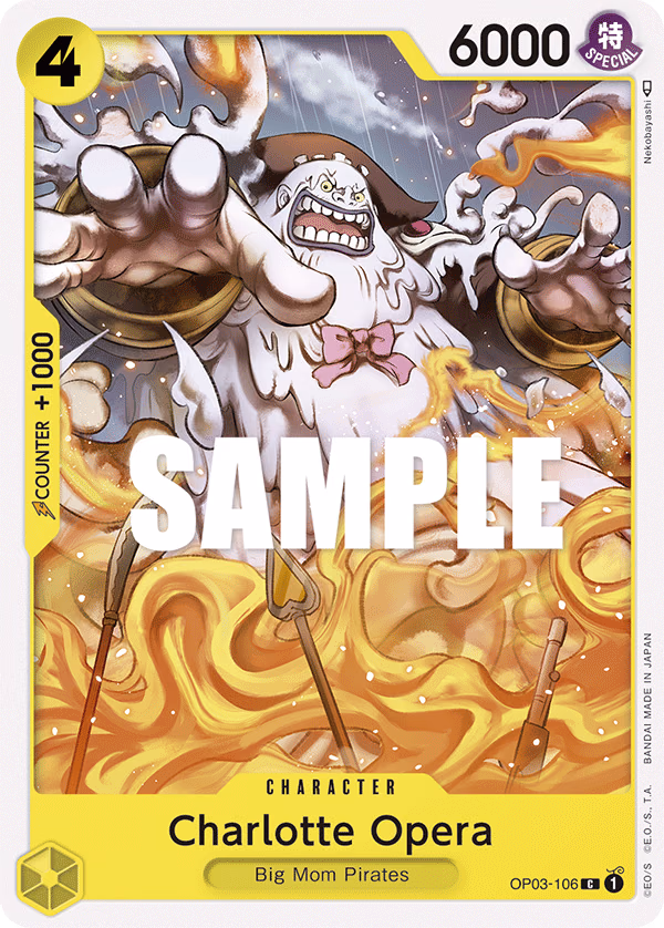 Charlotte Opera One Piece card (OP03-106, Pillars of Strength)