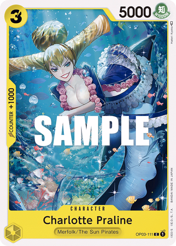 Charlotte Praline One Piece card (OP03-111, Pillars of Strength)