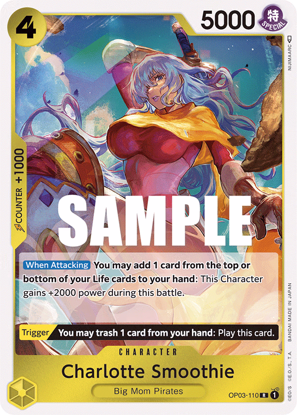 Charlotte Smoothie One Piece card (OP03-110, Pillars of Strength)