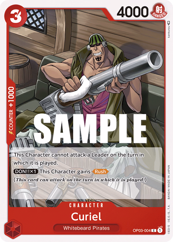 Curiel One Piece card (OP03-004, Pillars of Strength)