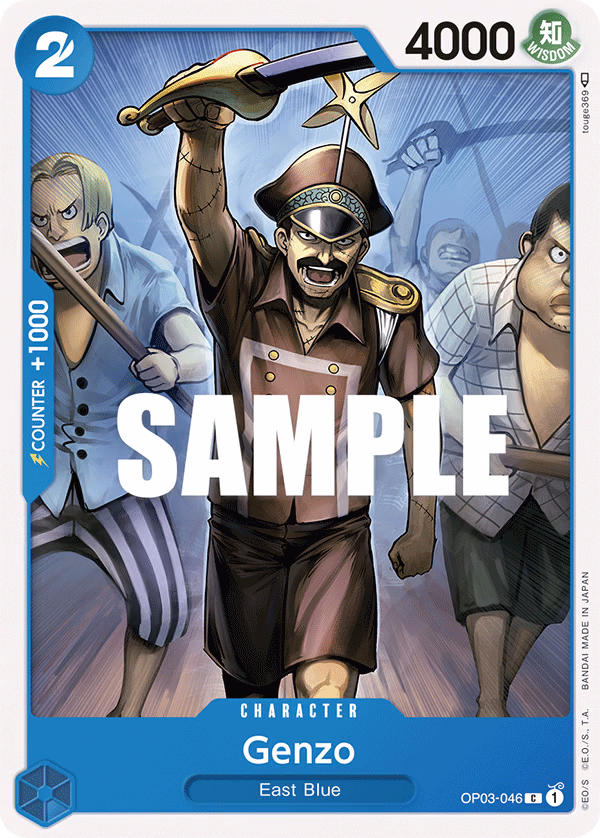 Genzo One Piece card (OP03-046, Pillars of Strength)