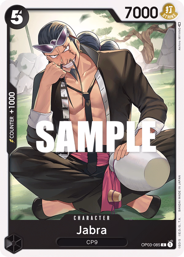 Jabra One Piece card (OP03-085, Pillars of Strength)