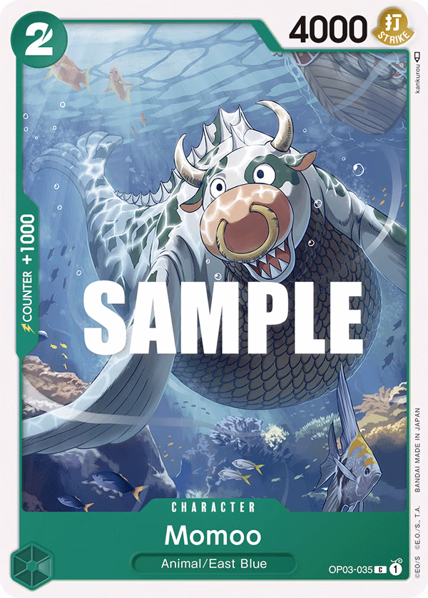 Momoo One Piece card (OP03-035, Pillars of Strength)
