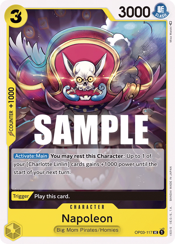 Napoleon One Piece card (OP03-117, Pillars of Strength)