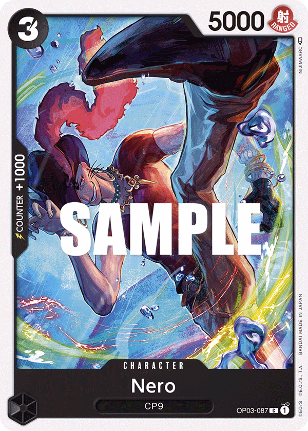 Nero One Piece card (OP03-087, Pillars of Strength)