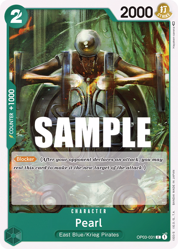 Pearl One Piece card (OP03-031, Pillars of Strength)