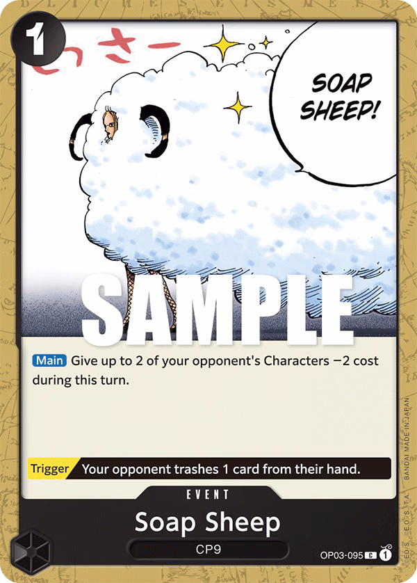 Soap Sheep One Piece card (OP03-095, Pillars of Strength)