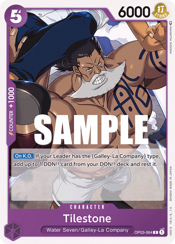 Tilestone One Piece card (OP03-064, Pillars of Strength)