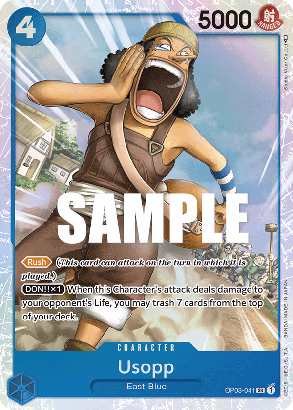 Usopp One Piece card (OP03-041, Pillars of Strength)