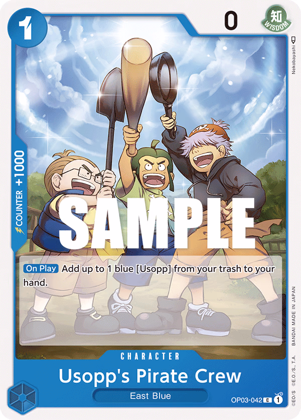 Usopp's Pirate Crew One Piece card (OP03-042, Pillars of Strength)