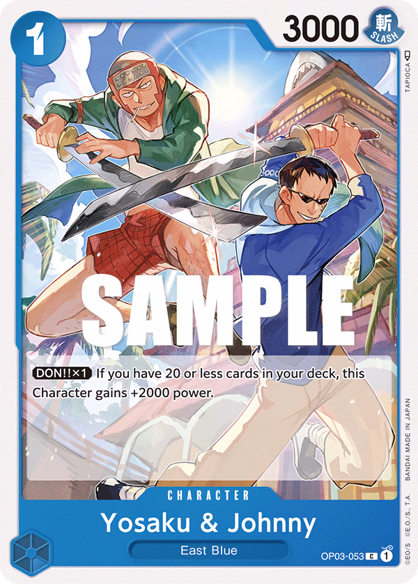 Yosaku & Johnny One Piece card (OP03-053, Pillars of Strength)